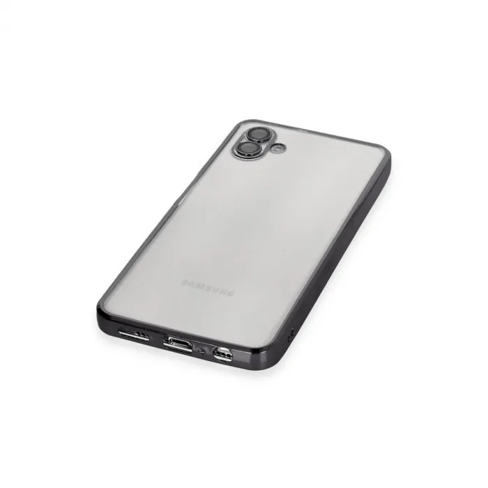 Samsung Galaxy A04 Kılıf Razer Lensli Silikon - Siyah