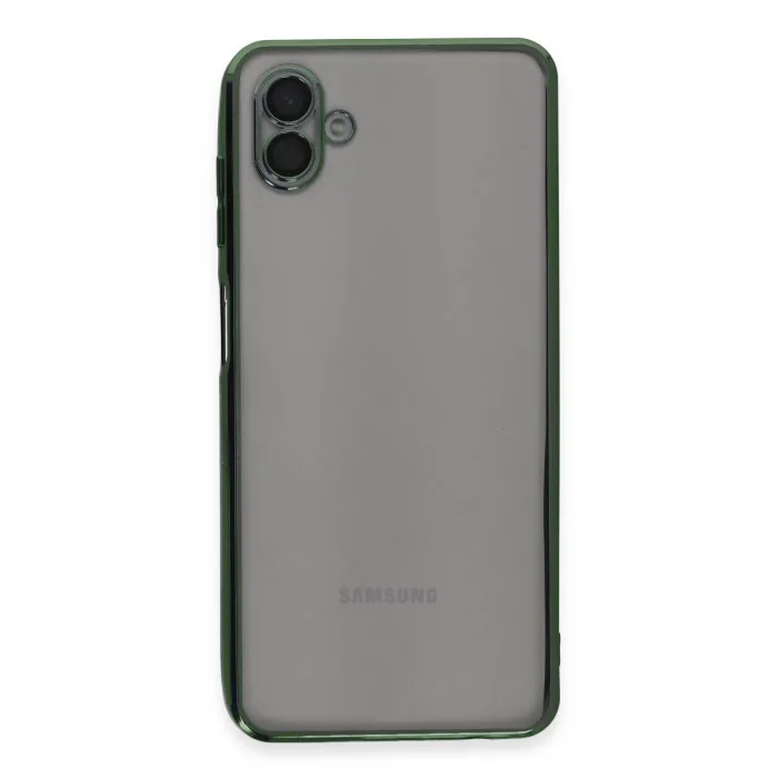 Samsung Galaxy A04 Kılıf Razer Lensli Silikon - Yeşil
