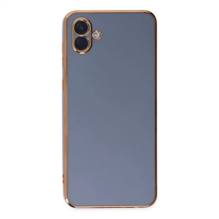 Samsung Galaxy A04 Kılıf Volet Silikon - Mavi