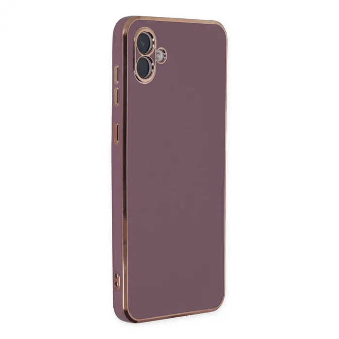 Samsung Galaxy A04 Kılıf Volet Silikon - Mor