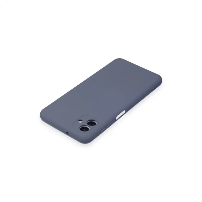 Samsung Galaxy A04e Kılıf Nano İçi Kadife Silikon - Gri