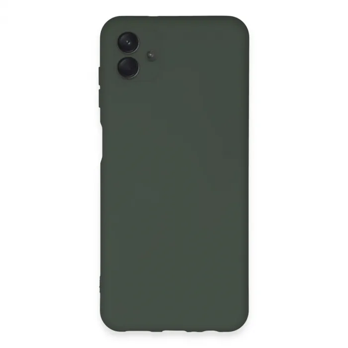 Samsung Galaxy A04e Kılıf Nano İçi Kadife Silikon - Koyu Yeşil