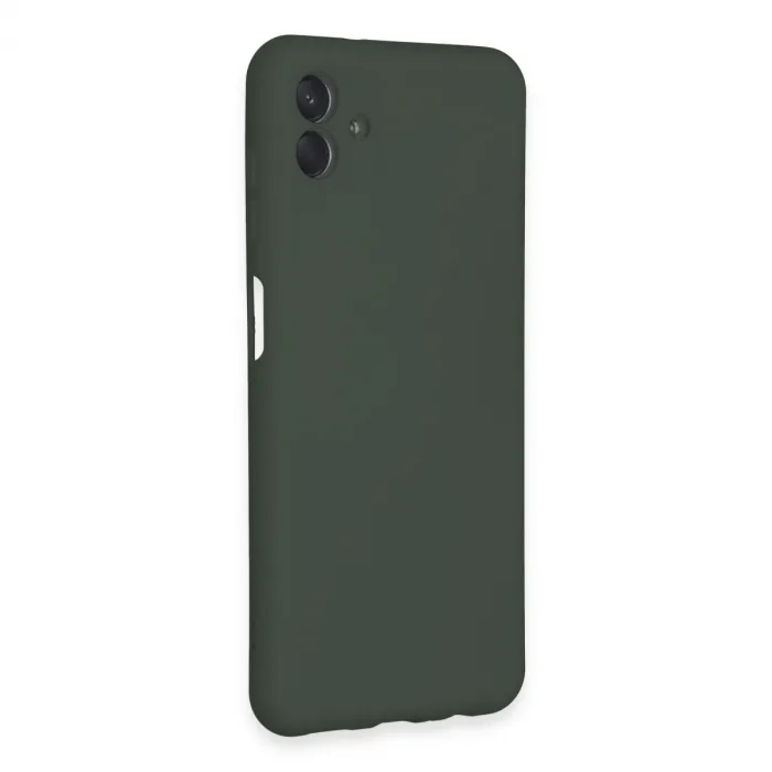 Samsung Galaxy A04e Kılıf Nano İçi Kadife Silikon - Koyu Yeşil