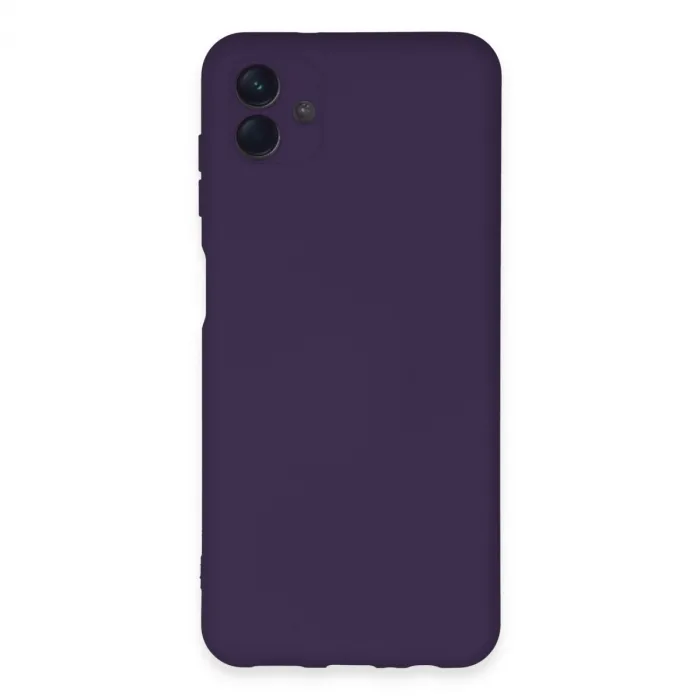 Samsung Galaxy A04e Kılıf Nano İçi Kadife Silikon - Mor