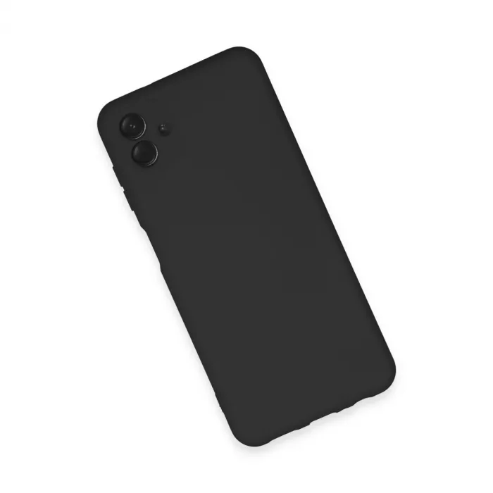 Samsung Galaxy A04e Kılıf Nano İçi Kadife Silikon - Siyah