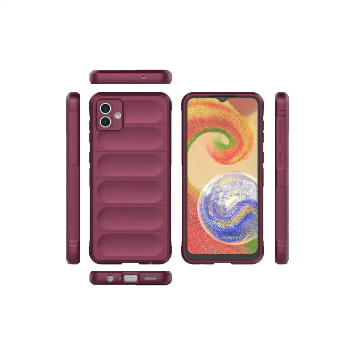 Samsung Galaxy A04e Kılıf Optimum Silikon - Bordo