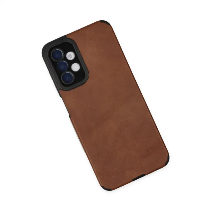 Samsung Galaxy A04s Kılıf Loop Deri Silikon - Kahverengi