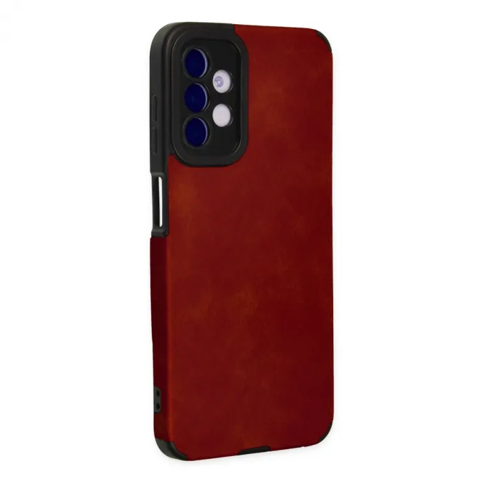 Samsung Galaxy A04s Kılıf Loop Deri Silikon - Kırmızı