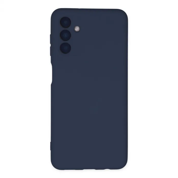 Samsung Galaxy A04s Kılıf Nano İçi Kadife Silikon - Lacivert