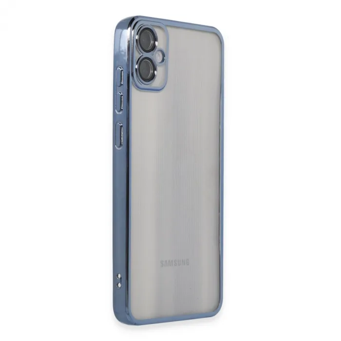 Samsung Galaxy A05 Kılıf Razer Lensli Silikon - Lacivert