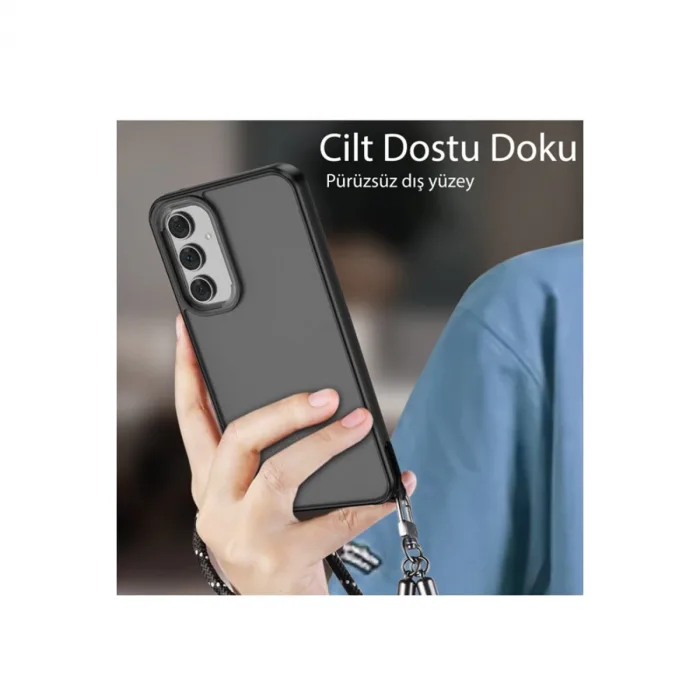 Samsung Galaxy A05s Kılıf Elegant Kapak - Pudra