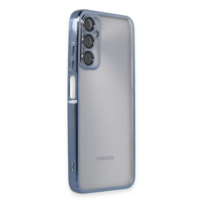 Samsung Galaxy A05s Kılıf Razer Lensli Silikon - Açık Mavi