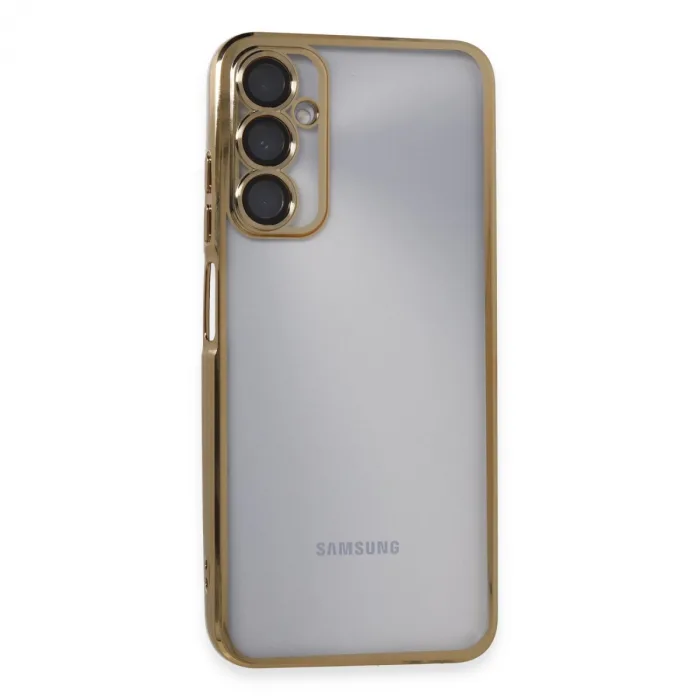 Samsung Galaxy A05s Kılıf Razer Lensli Silikon - Gold