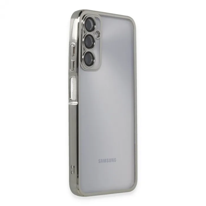 Samsung Galaxy A05s Kılıf Razer Lensli Silikon - Gümüş