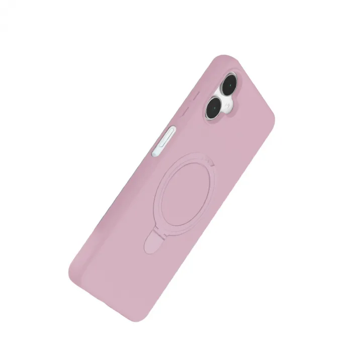 Samsung Galaxy A06 Regal Magsafe Standlı Kapak - Açık Pembe