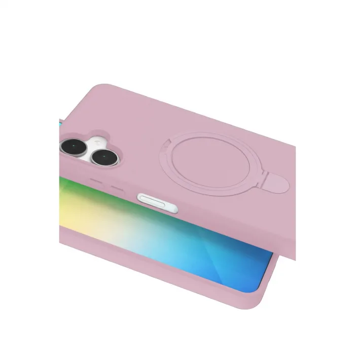 Samsung Galaxy A06 Regal Magsafe Standlı Kapak - Açık Pembe