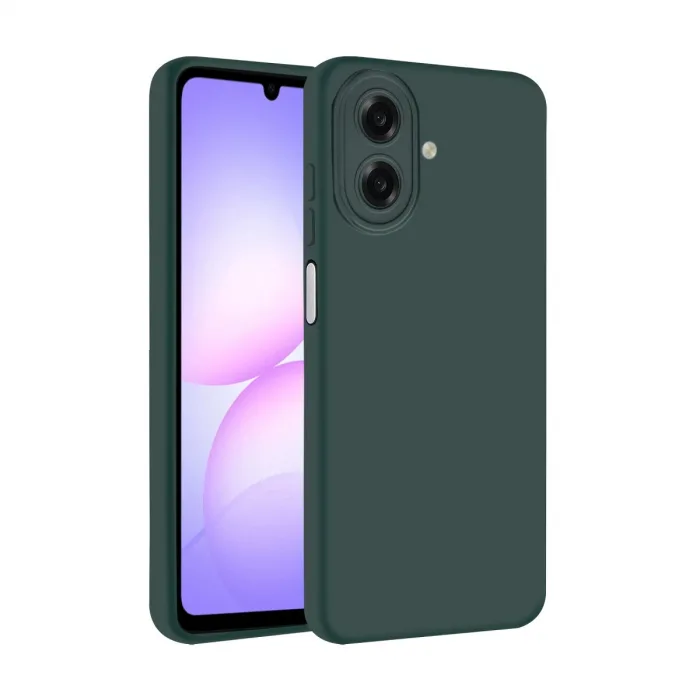 Samsung Galaxy A07 4g First Silikon - Koyu Yeşil
