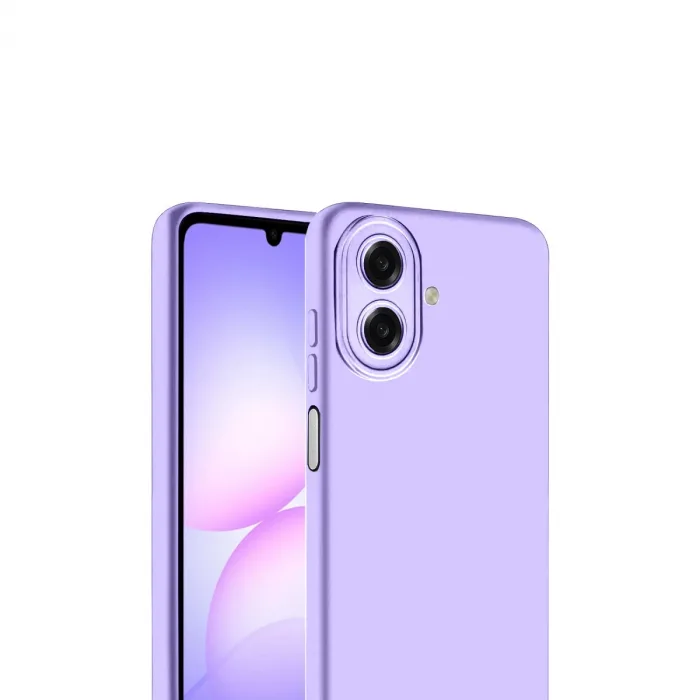 Samsung Galaxy A07 4g Nano İçi Kadife Silikon - Lila