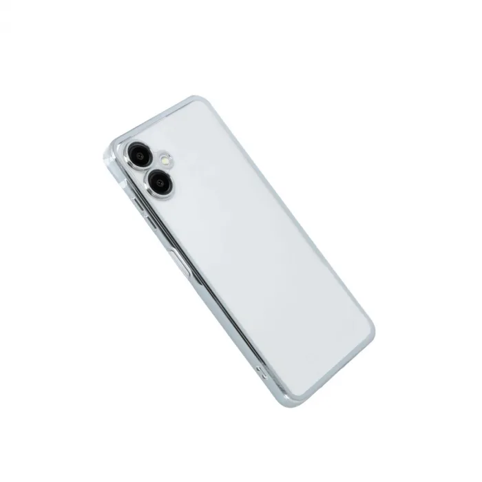 Samsung Galaxy A07 4g Razer Lensli Silikon - Gümüş