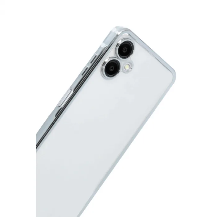 Samsung Galaxy A07 4g Razer Lensli Silikon - Gümüş