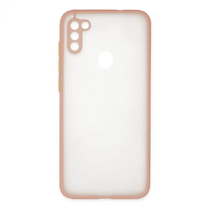 Samsung Galaxy A11 Kılıf Montreal Silikon Kapak - Pembe