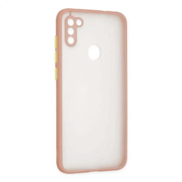 Samsung Galaxy A11 Kılıf Montreal Silikon Kapak - Pembe