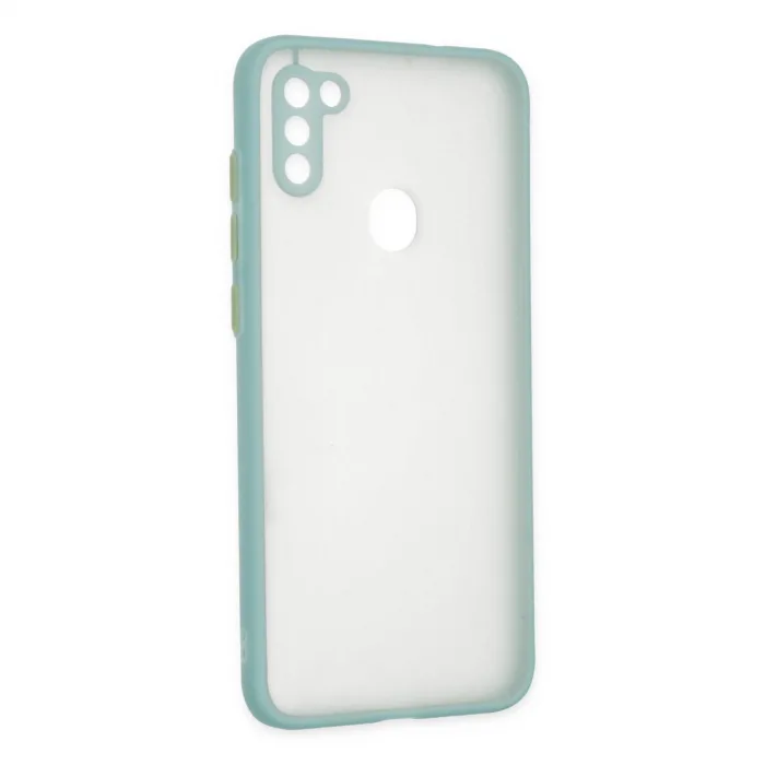 Samsung Galaxy A11 Kılıf Montreal Silikon Kapak - Turkuaz