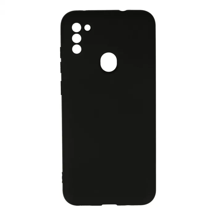 Samsung Galaxy A11 Kılıf Nano İçi Kadife Silikon - Siyah