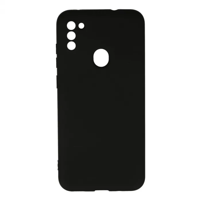 Samsung Galaxy A11 Kılıf Nano İçi Kadife Silikon - Siyah