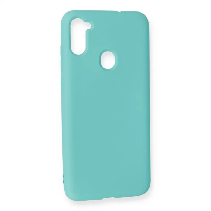 Samsung Galaxy A11 Kılıf Nano İçi Kadife Silikon - Turkuaz