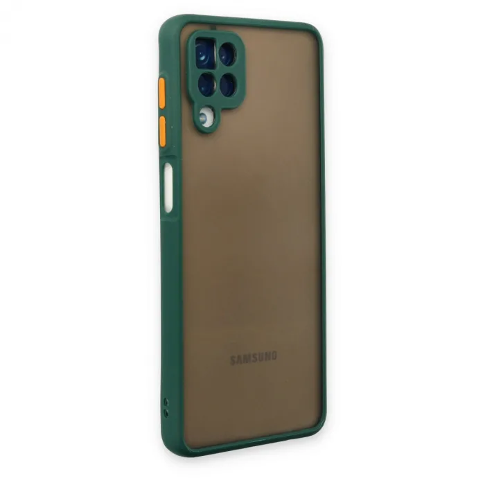 Samsung Galaxy A12 Kılıf Montreal Silikon Kapak - Yeşil