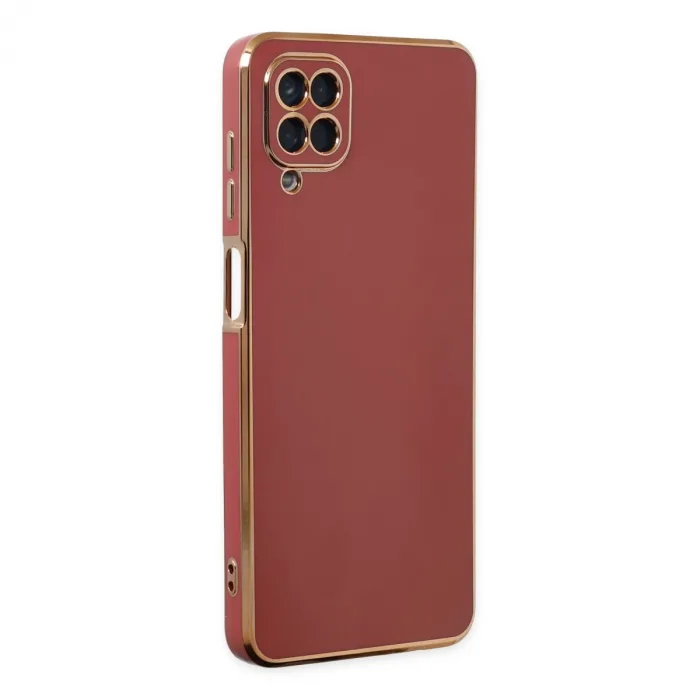 Samsung Galaxy A12 Kılıf Volet Silikon - Kırmızı