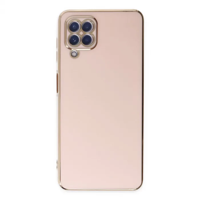 Samsung Galaxy A12 Kılıf Volet Silikon - Pembe
