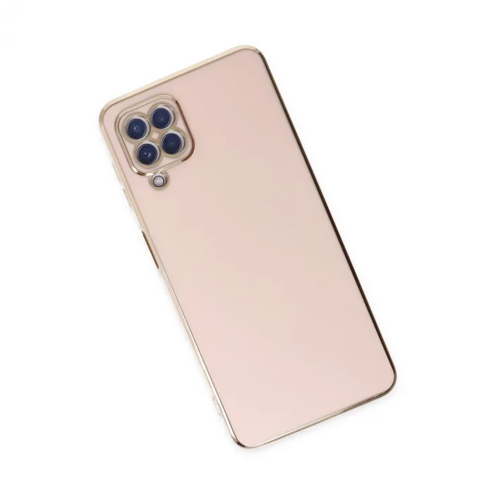 Samsung Galaxy A12 Kılıf Volet Silikon - Pembe