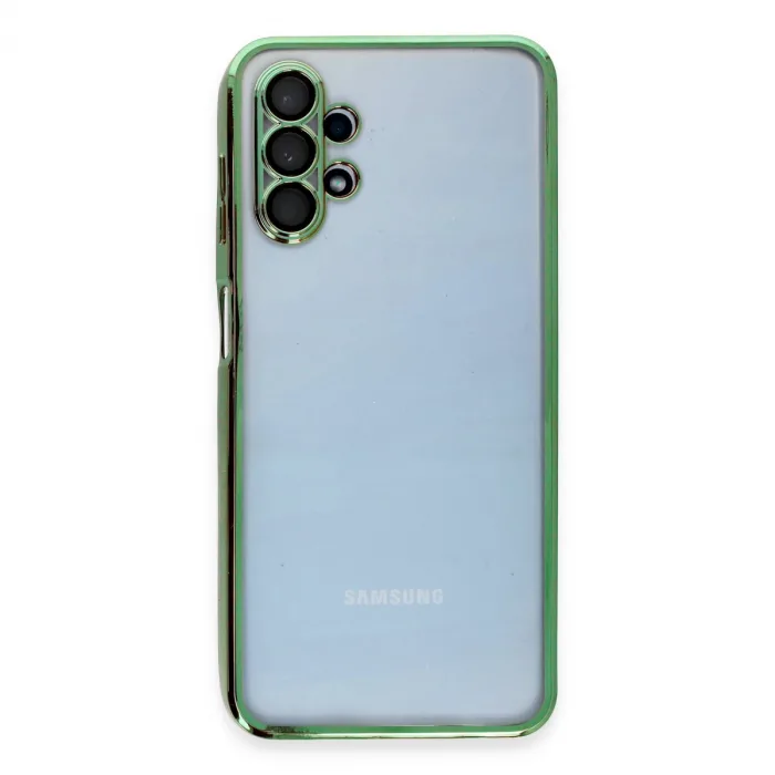 Samsung Galaxy A13 4g Kılıf Razer Lensli Silikon - Yeşil