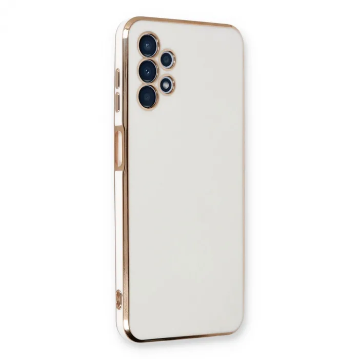 Samsung Galaxy A13 4g Kılıf Volet Silikon - Beyaz
