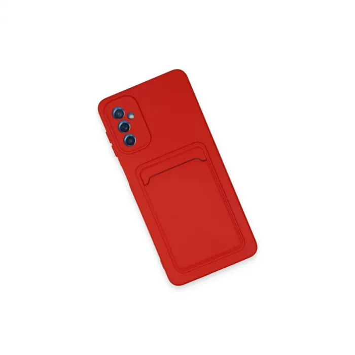 Samsung Galaxy A14 4g Kılıf Kelvin Kartvizitli Silikon - Kırmızı