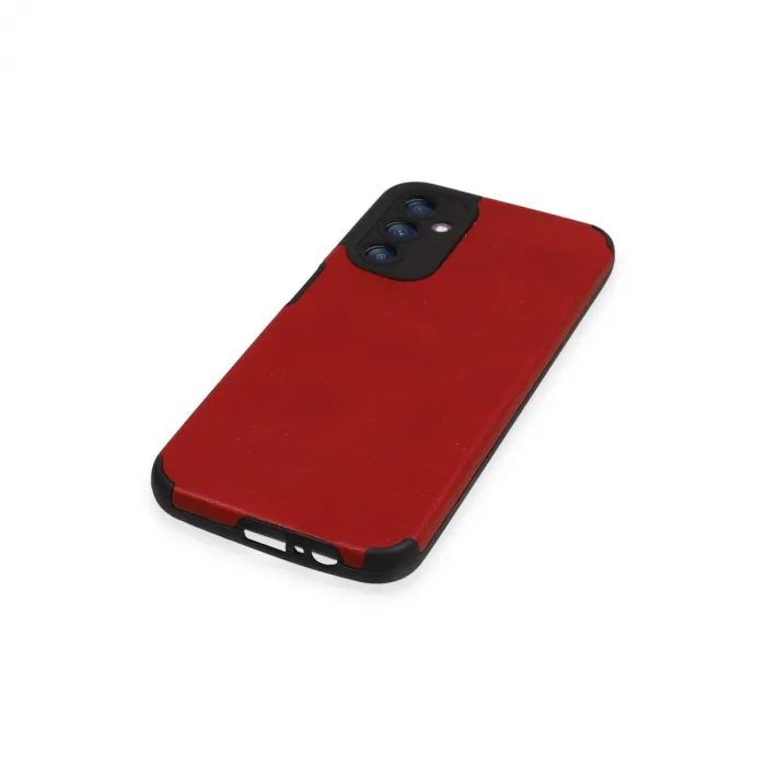 Samsung Galaxy A14 4g Kılıf Loop Deri Silikon - Kırmızı