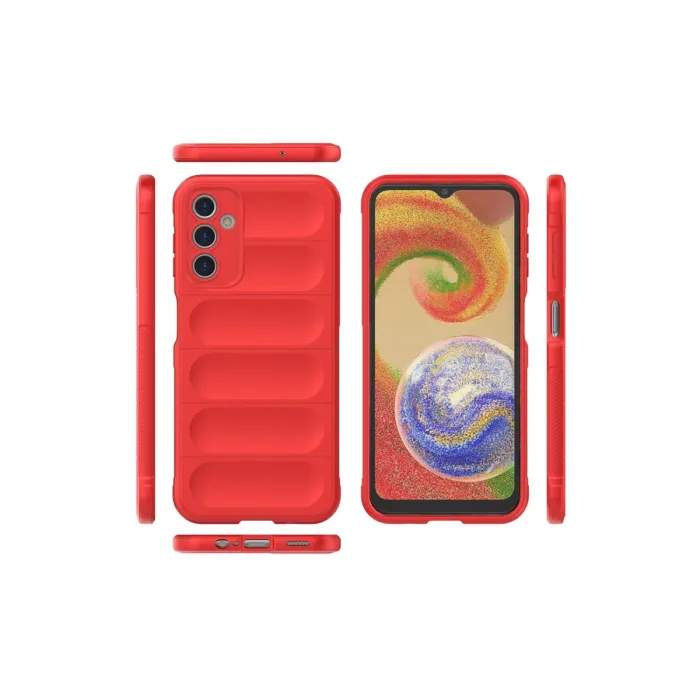 Samsung Galaxy A14 4g Kılıf Optimum Silikon - Kırmızı