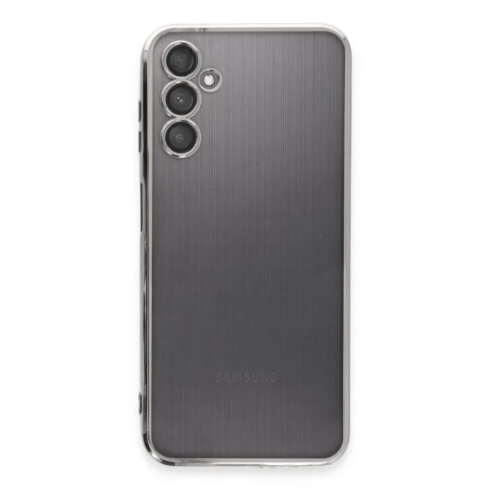 Samsung Galaxy A14 4g Kılıf Razer Lensli Silikon - Gümüş