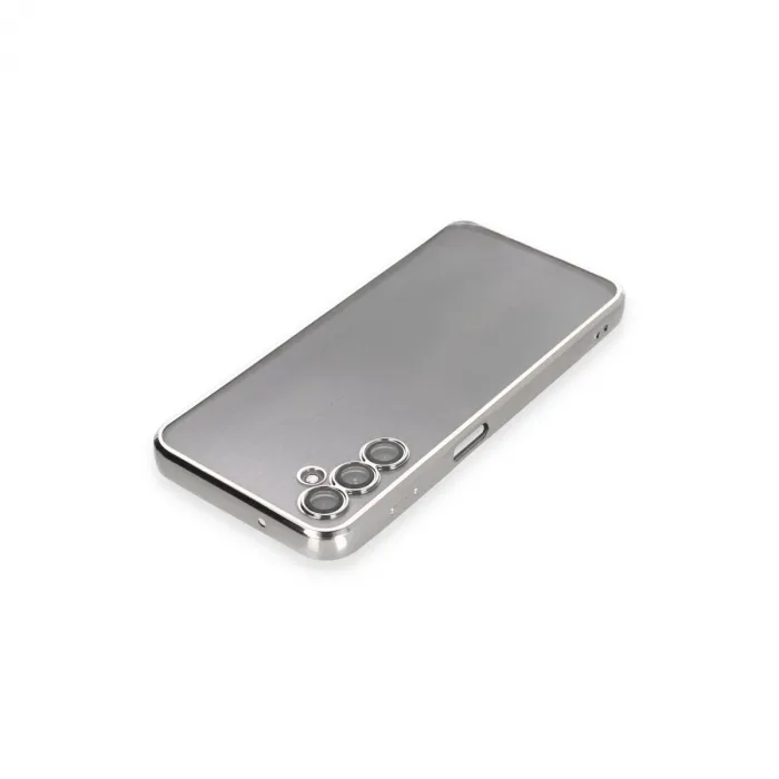 Samsung Galaxy A14 4g Kılıf Razer Lensli Silikon - Gümüş