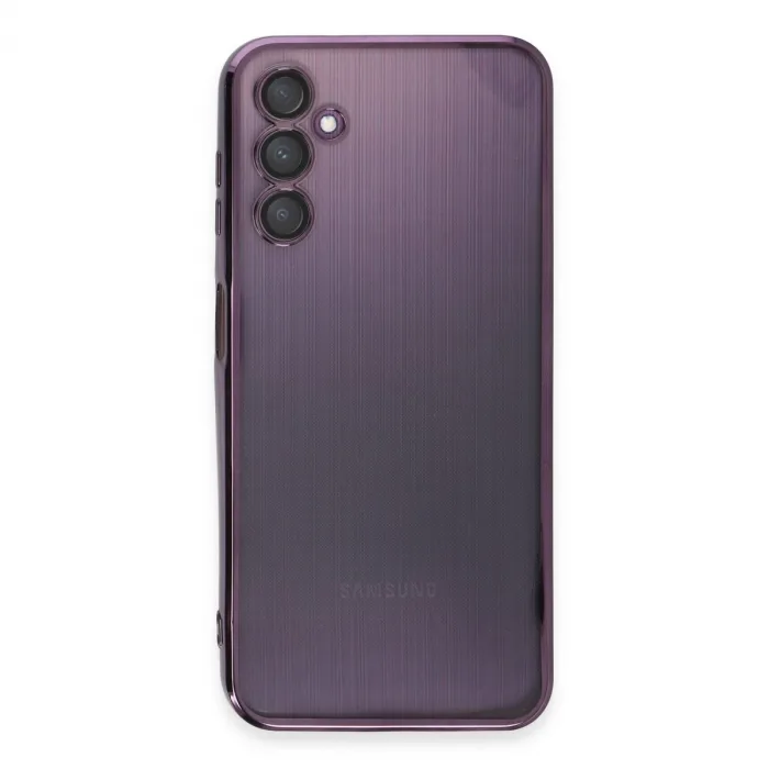 Samsung Galaxy A14 4g Kılıf Razer Lensli Silikon - Mor