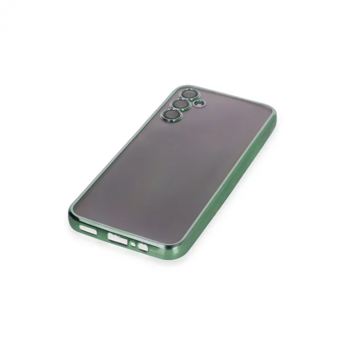 Samsung Galaxy A14 4g Kılıf Razer Lensli Silikon - Yeşil