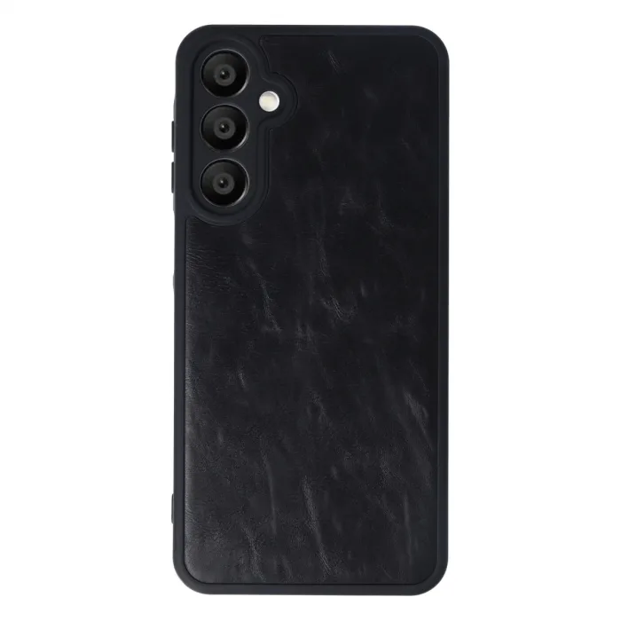 Samsung Galaxy A16 5g Kılıf Aras Deri Kapak - Siyah