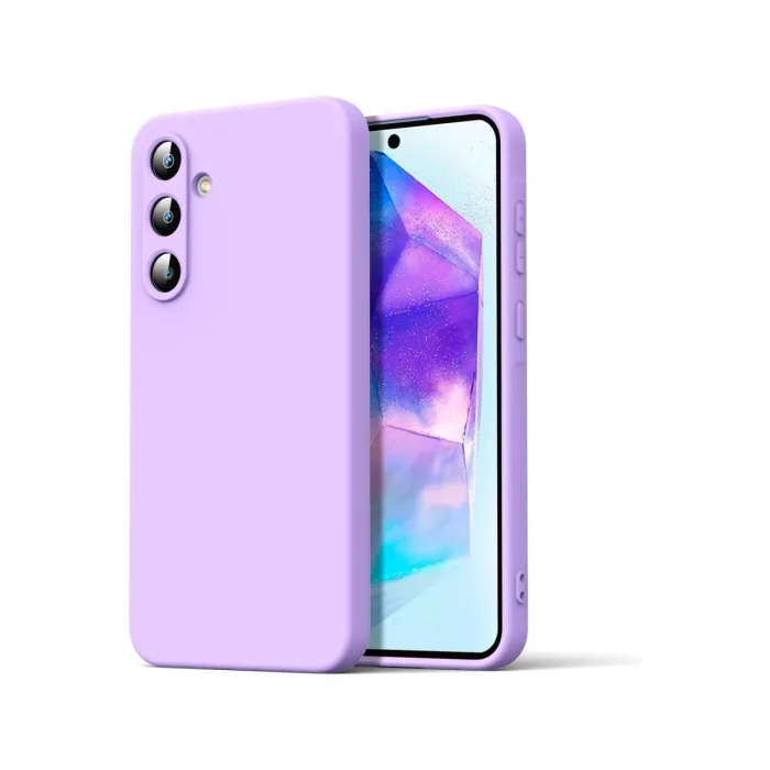 Samsung Galaxy A16 5g Kılıf Nano İçi Kadife Silikon - Lila