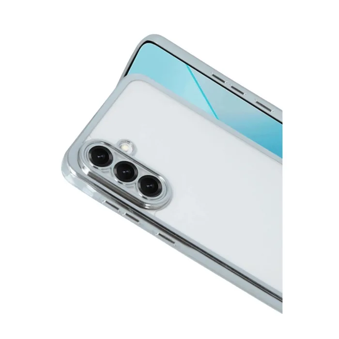 Samsung Galaxy A17 5g Razer Lensli Silikon - Gümüş