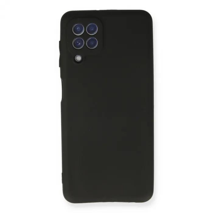 Samsung Galaxy A22 Kılıf First Silikon - Siyah