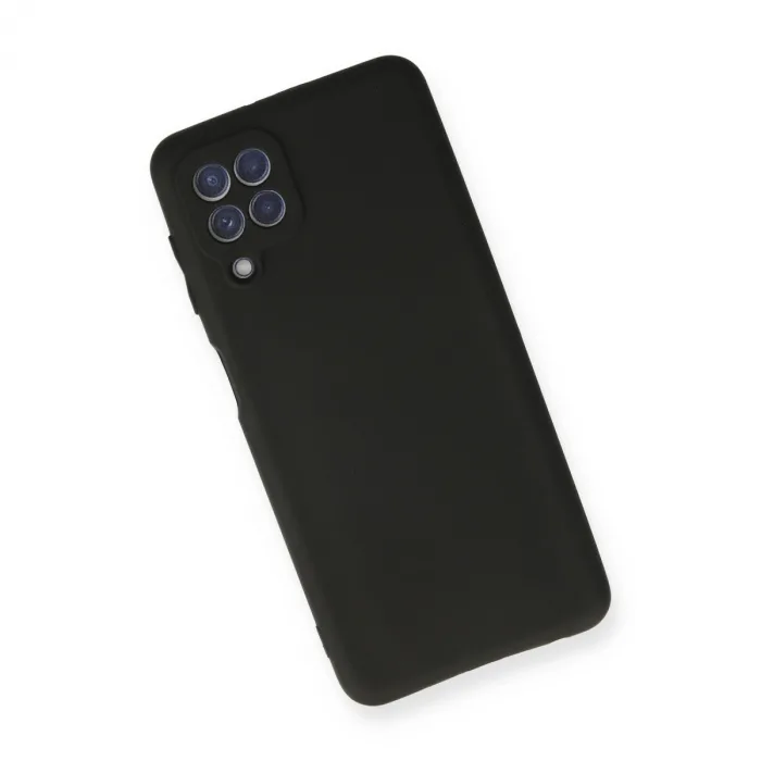 Samsung Galaxy A22 Kılıf First Silikon - Siyah