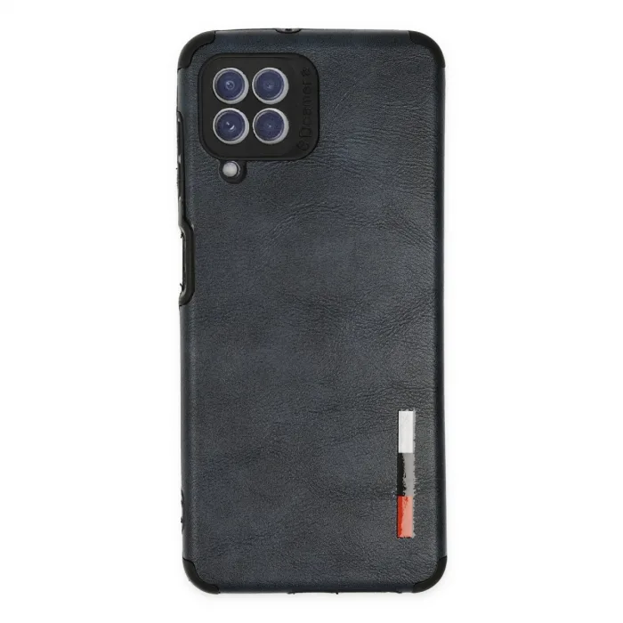 Samsung Galaxy A22 Kılıf Loop Deri Silikon - Lacivert