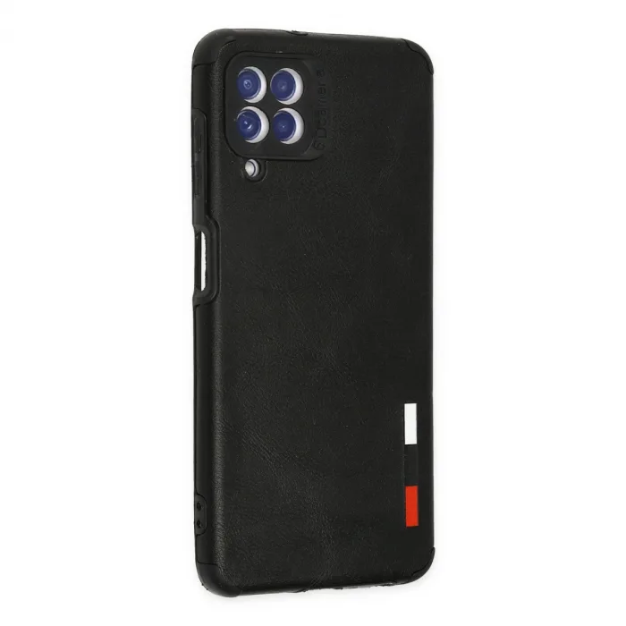 Samsung Galaxy A22 Kılıf Loop Deri Silikon - Siyah